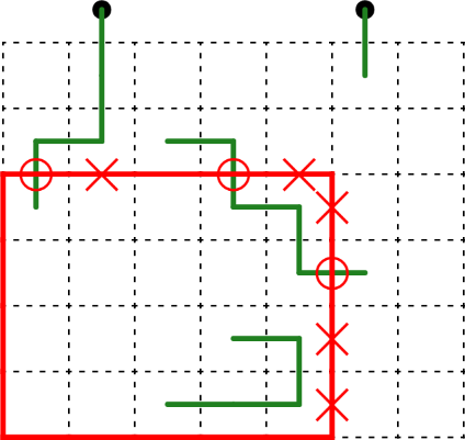 Completing the intersections with Jordan curve theorem
