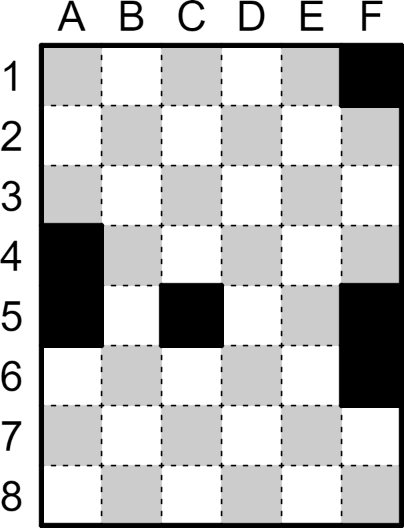 Divide into dominoes. What dominoes can you be sure of?